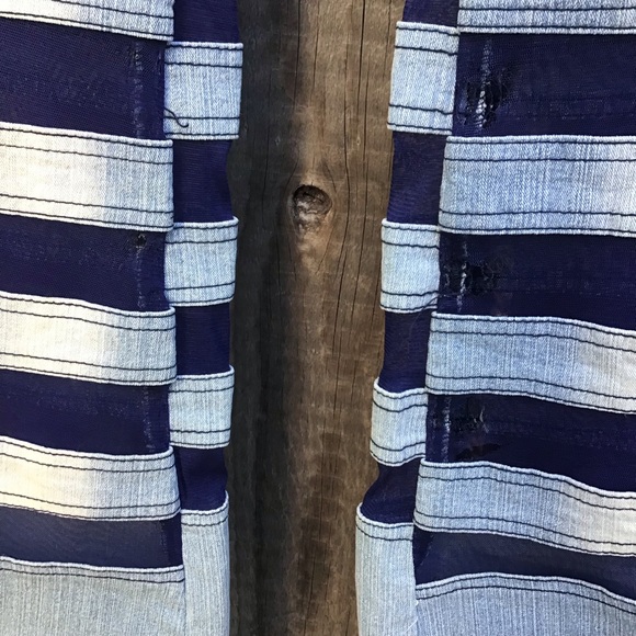 Vintage 90s Le more translucent blue flared denim jeans womens size 7 - Picture 3 of 11